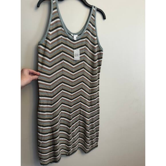 Cato Chevron Knit Sleeveless Sweater Dress Multicolor XL NWT - Picture 5 of 6